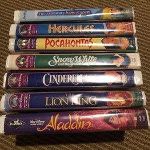 Collection of Classic Disney VHS Tapes
